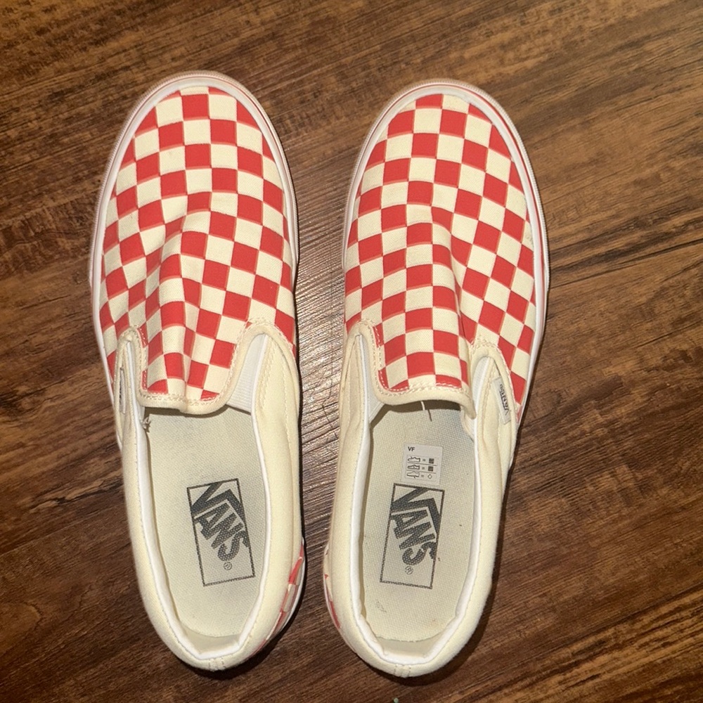 Classic slip-on red checkerboard Vans